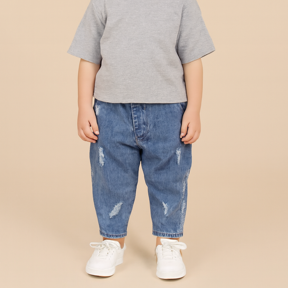 ! Denim Jogger Broek voor Jongens