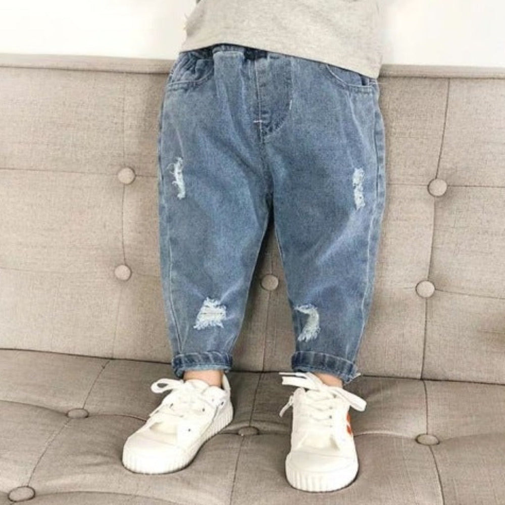 ! Denim Jogger Broek voor Jongens