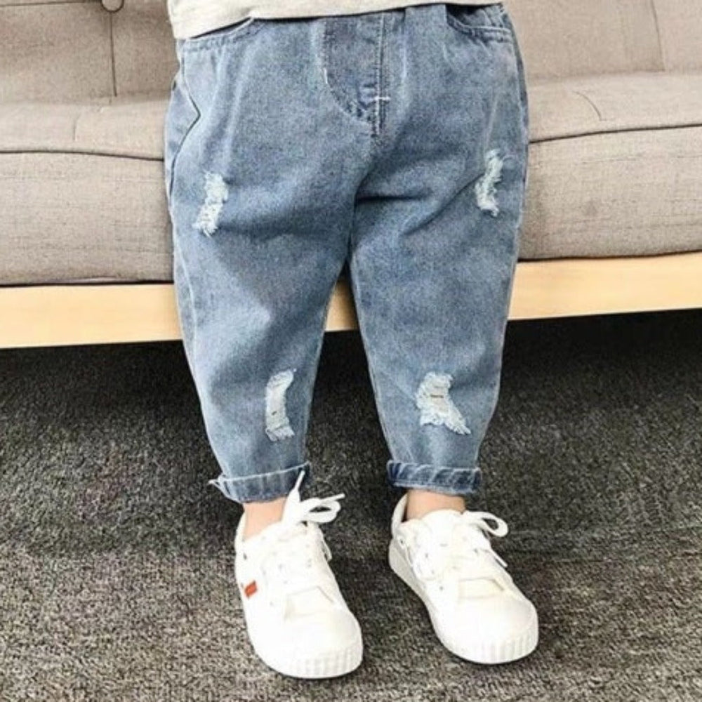 ! Denim Jogger Broek voor Jongens